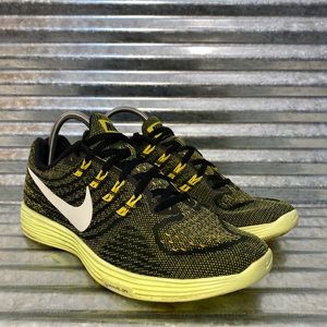 Nike Lunartempo 2 Running Shoes Women's Athletic 818098 700 Black Yellow Size 10